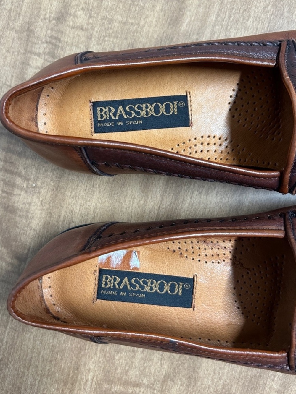 Brass Boot Handmade Leather Tassel Loafers Brown Men's 8.5 M Shoes Academia
O - Picture 10 of 17